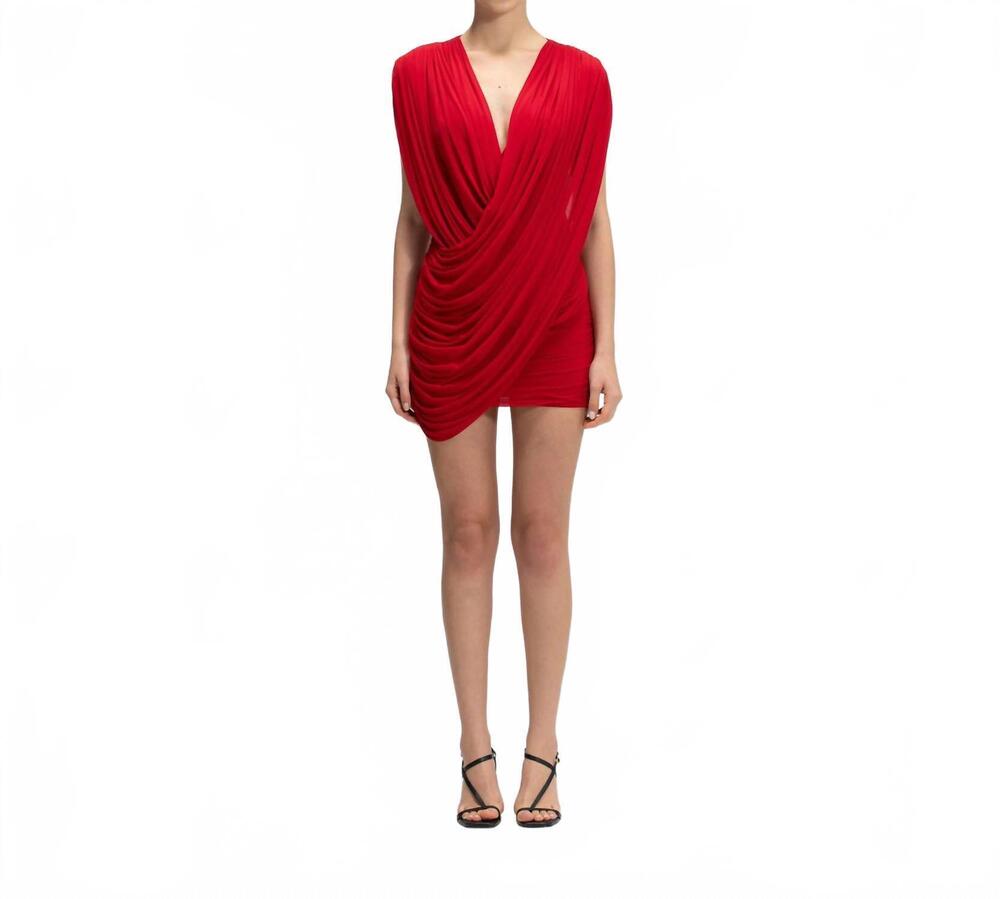 NEW MAYGEL CORONEL velum dress in inferno